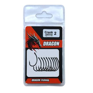 قلاب ماهیگیری  دراگون مدل crank2 سایز 2 بسته 10 عددی